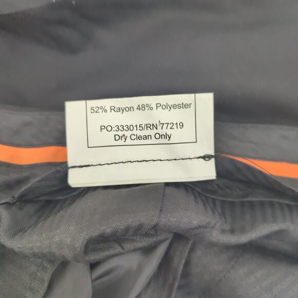 EUC Mens Warehouse Raylon Blend Dress Pants Mens 43W x 48L Dry Clean Flat - Picture 10 of 10